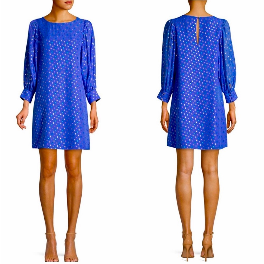 NWOT Lilly Pulitzer Maisel Metallic Silk Shift Dress